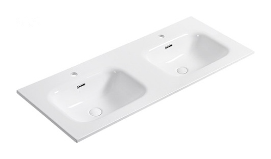 D1250 Double double basin ceramic vanity top