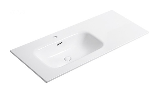 D1250 Left left offset basin ceramic vanity top