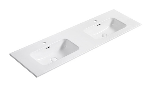 D141 Double double basin ceramic vanity top