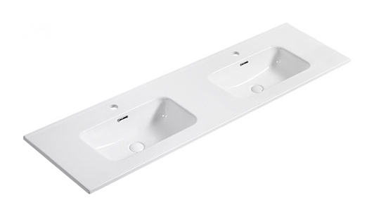 D151 Double double basin ceramic vanity top