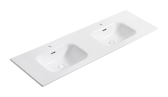 D1550 Double double basin ceramic vanity top