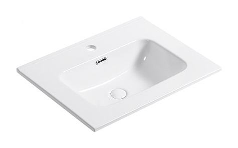 Dessus de vasque en céramique à vasque simple D61