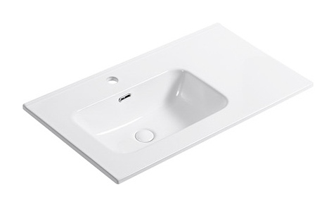 D81 Left left offset basin ceramic vanity top