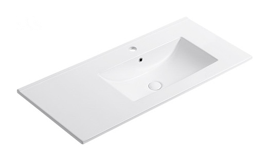 E101 Right right offset basin ceramic vanity top