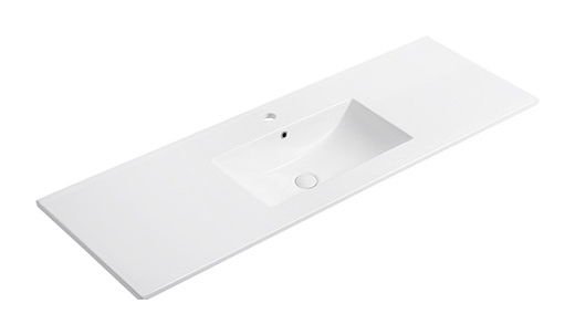E141 single basin ceramic vanity top
