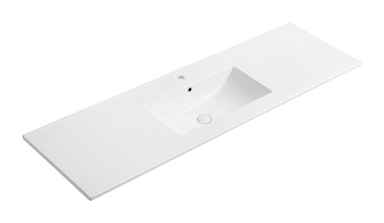 E151 single basin ceramic vanity top