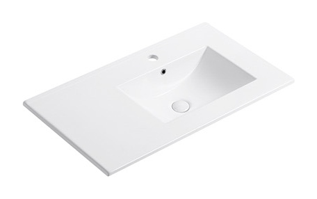 E81 Right right offset basin ceramic vanity top