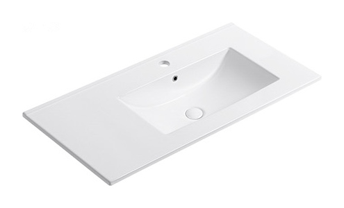 E91 Right right offset basin ceramic vanity top